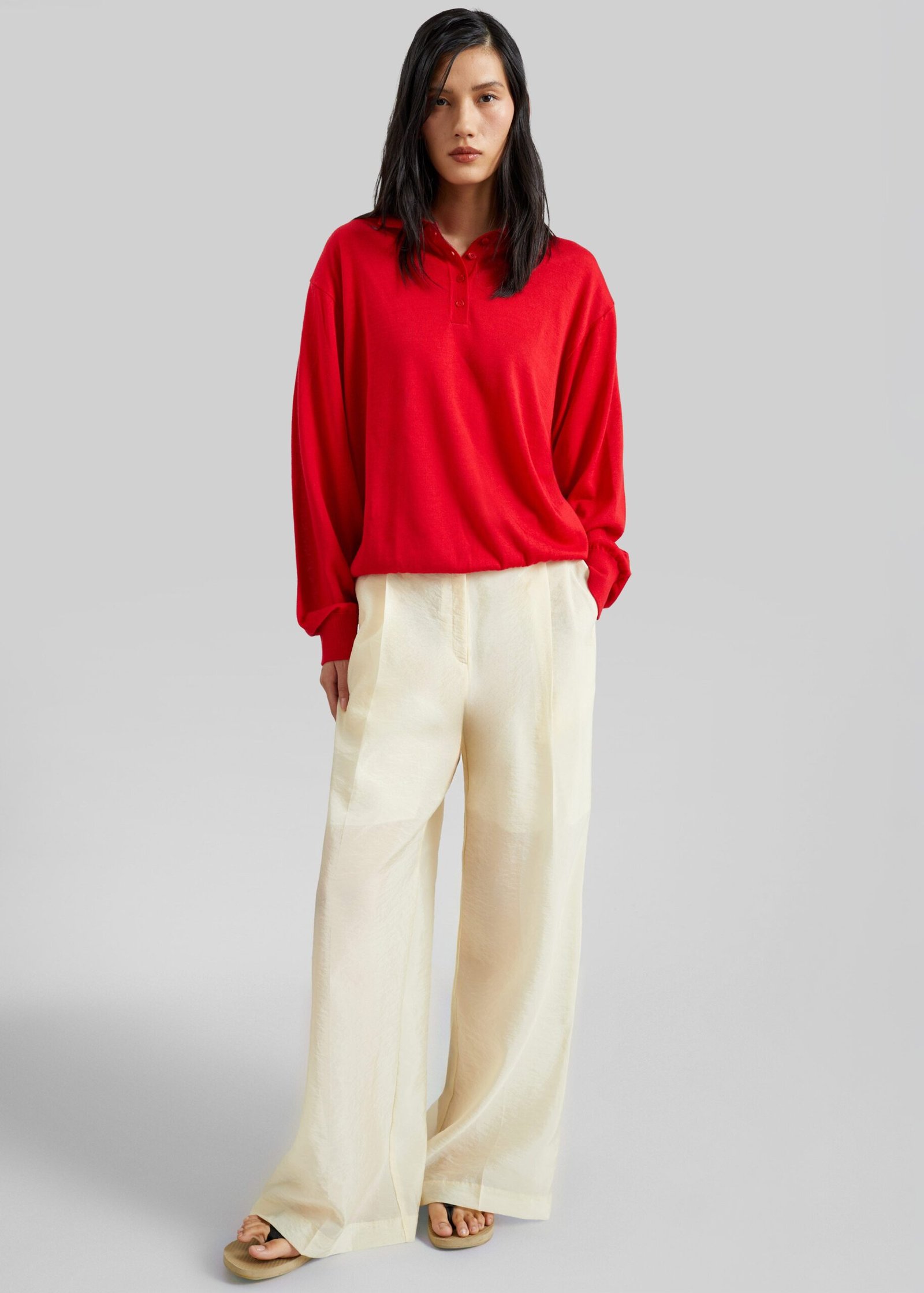 Organza Pants - Pale Yellow
