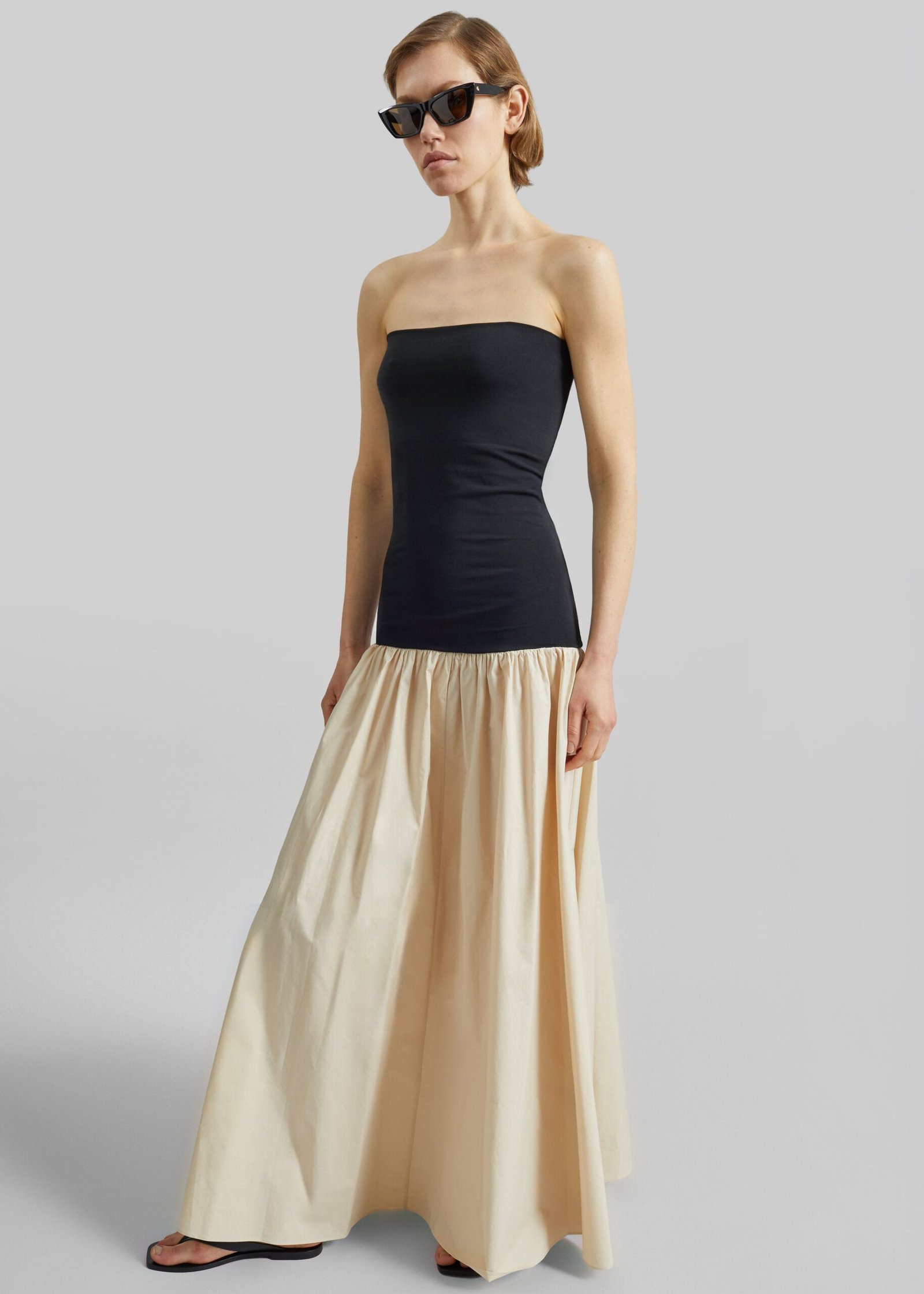 Cotton Maxi Dress - Oyster Gray