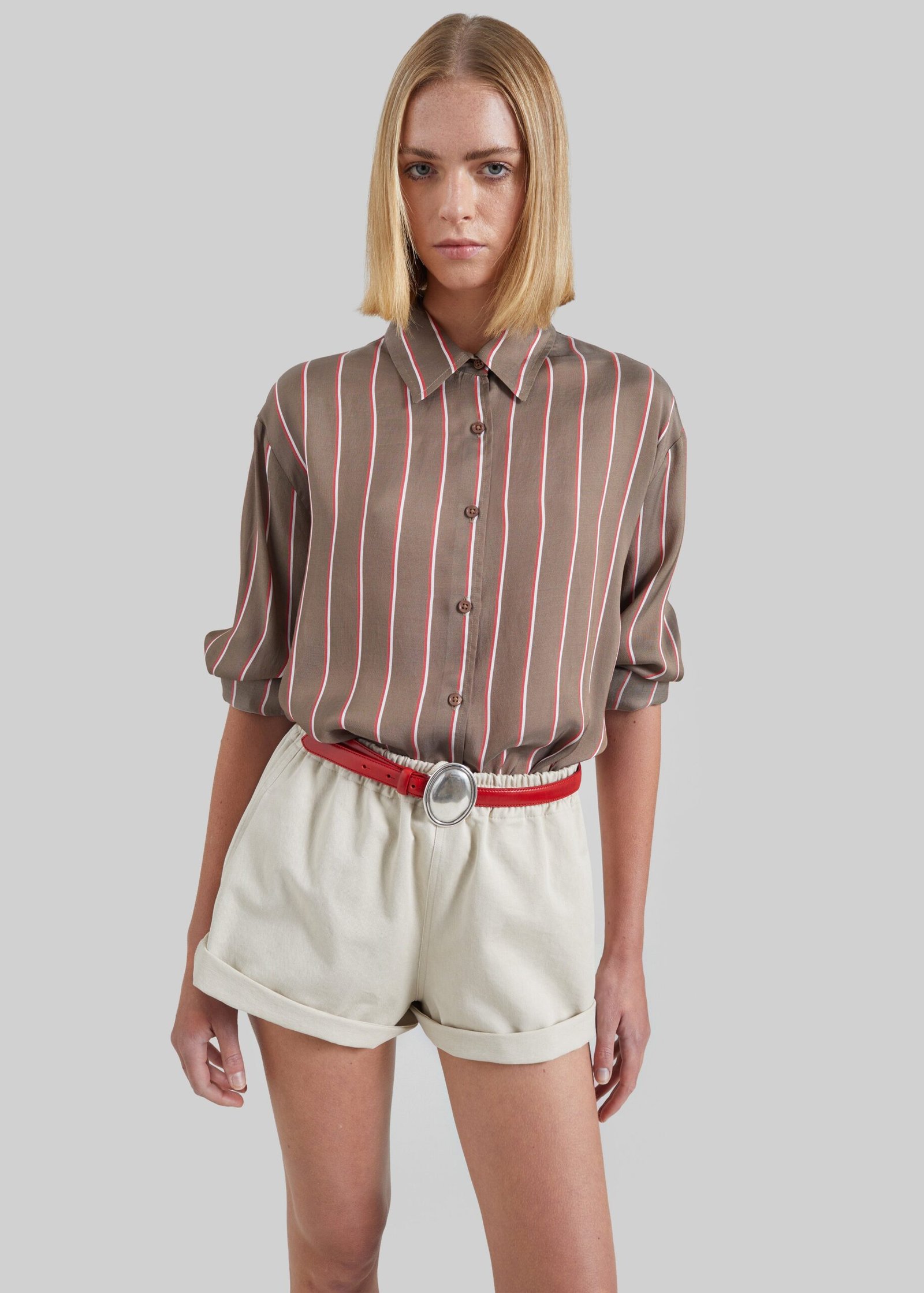 Shirt - Brown Multi Stripe